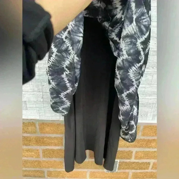 Eskandar CHEVRON Shibori Silk Double Layer Pinny Dress Size 1 - Picture 6 of 10